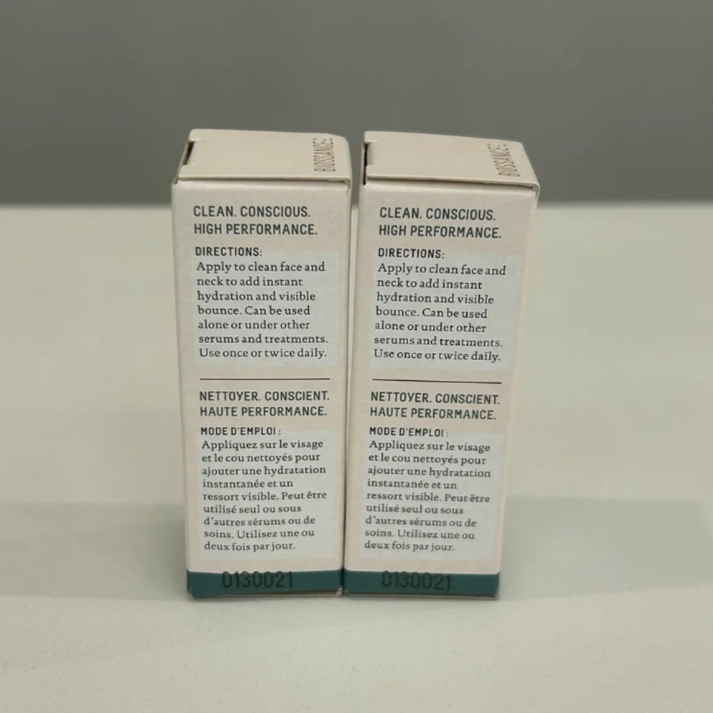 NIB x2 Biossance Squalane + Hyaluronic Acid Copper Peptide Rapid Plumping Serum - Picture 13 of 14